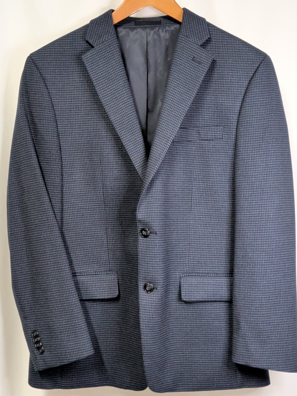 Fall Blazer Blue/Gray Houndstooth Michael Kors 42R